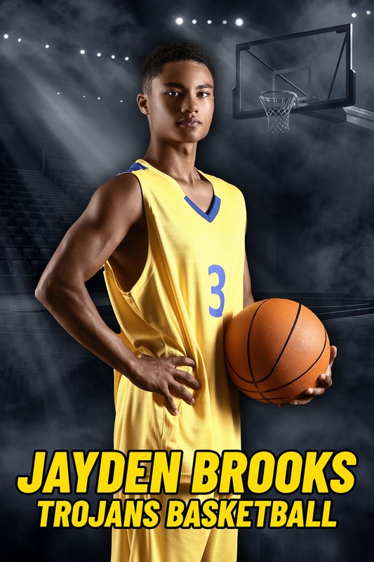 Courtside personalized poster example
