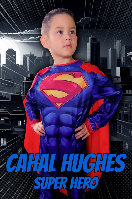 Superhero personalized poster example