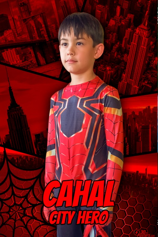 Web slinger personalized poster example