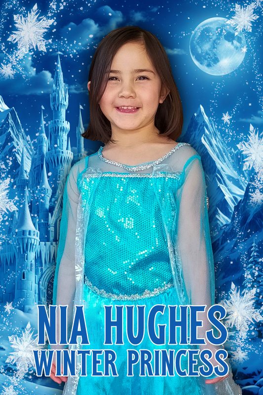 Winter princess personalized poster example