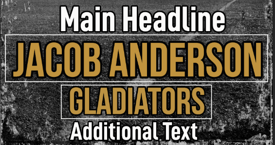 Main Headline and Additional Text guide